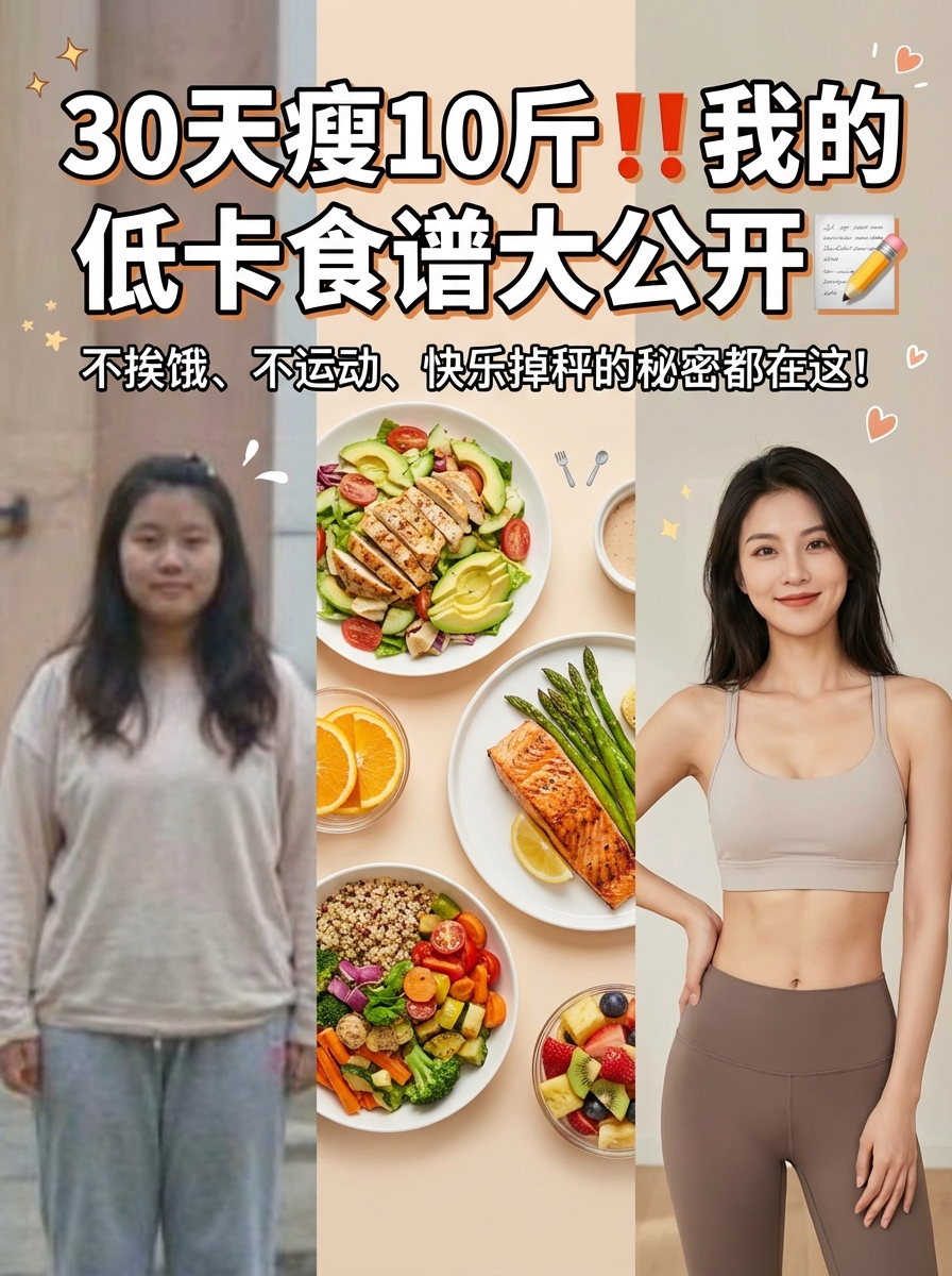30天瘦10斤减肥食谱主图